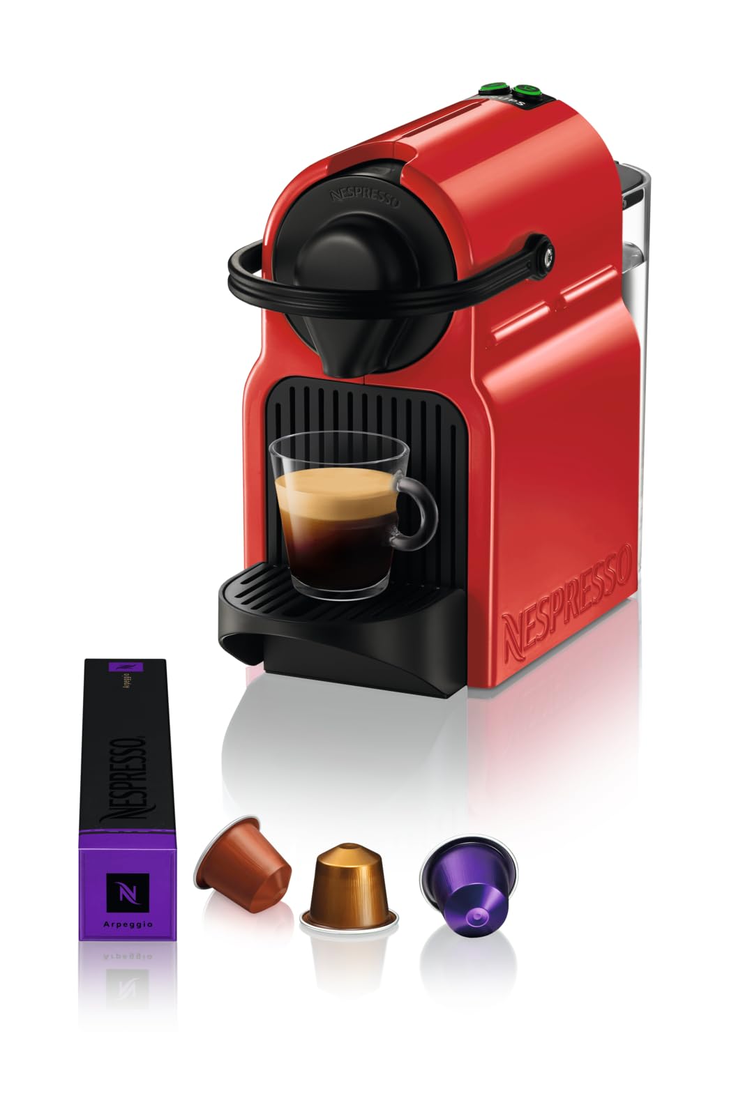 Machine à Café Inissia Rouge – Cafetière Espresso Taille Unique